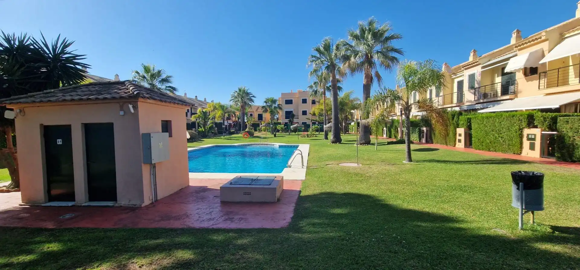 Garten von Wohnungen zur Miete in Islantilla mit Klimaanlage, Heizung und Terrasse