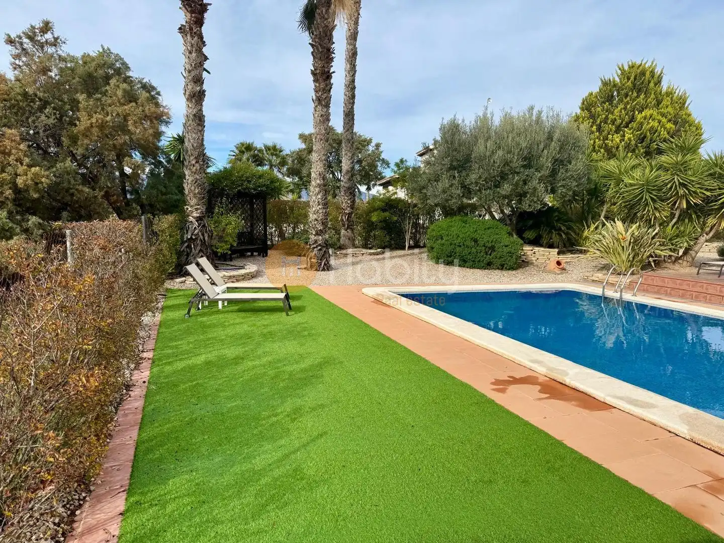 Piscina de Casa o xalet en venda en Fuente Álamo de Murcia amb Aire condicionat, Calefacció i Jardí privat