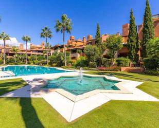 Garden of Attic for sale in Marbella  with Air Conditioner, Terrace and Swimming Pool