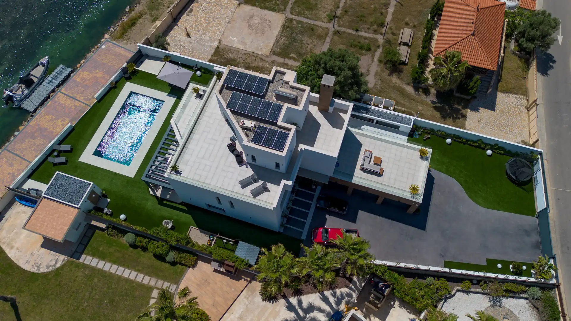 Exterior view of Houses for sale in La Manga del Mar Menor  with Storage room and Furnished