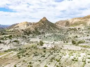 Vista exterior de Finca rústica en venta en Agost con Jardín privado, Terraza y Piscina