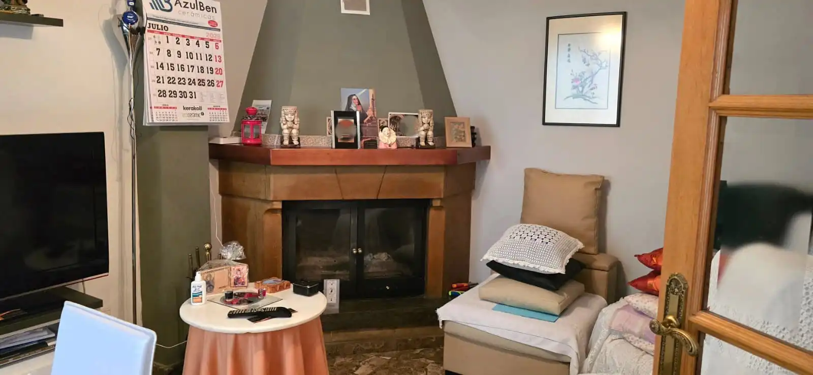 Sala de estar de Piso en venta en La Font d'en Carròs con Terraza, Trastero y Amueblado