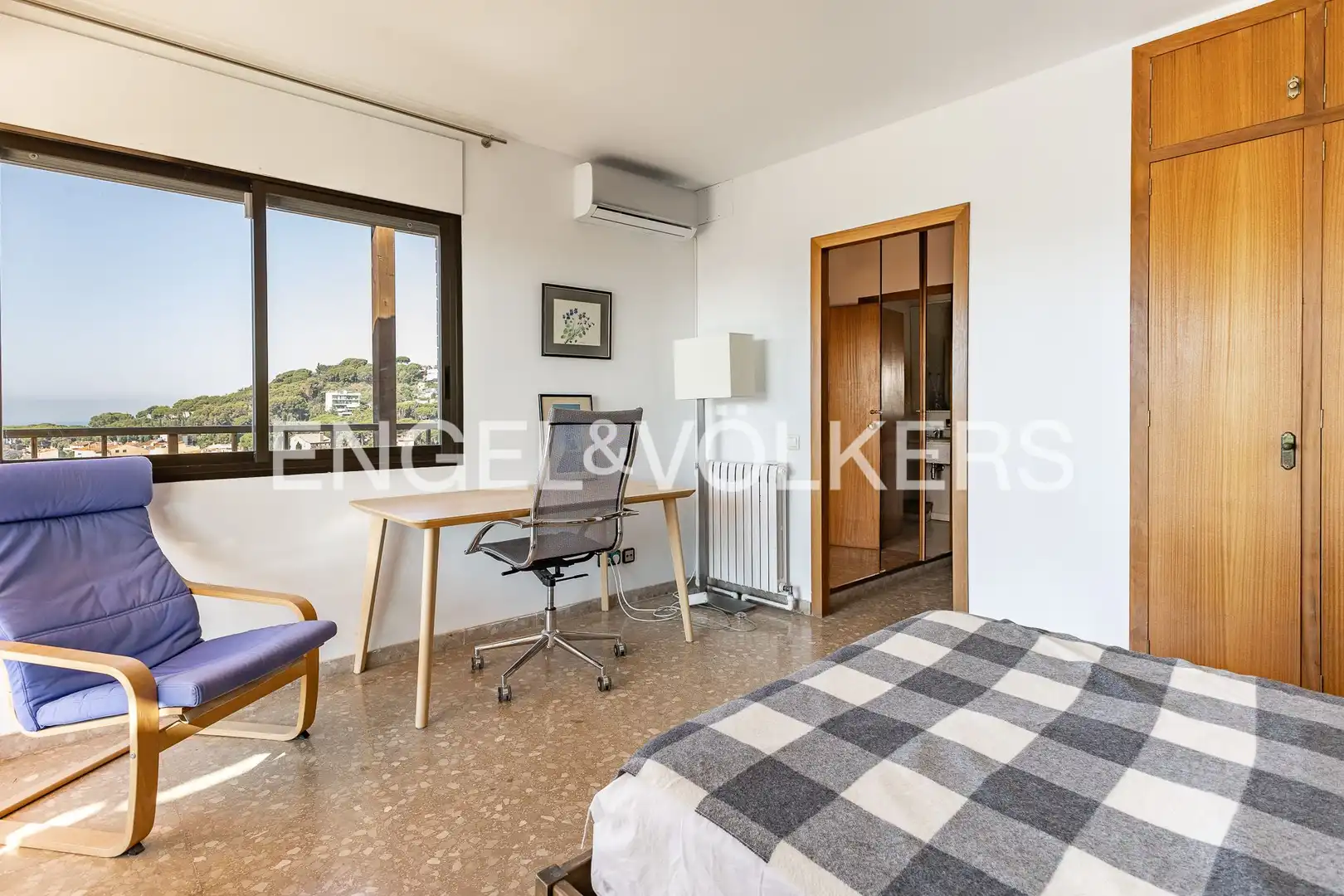 Bedroom of Houses for rent in Caldes d'Estrac  with Air Conditioner, Heating and Private garden