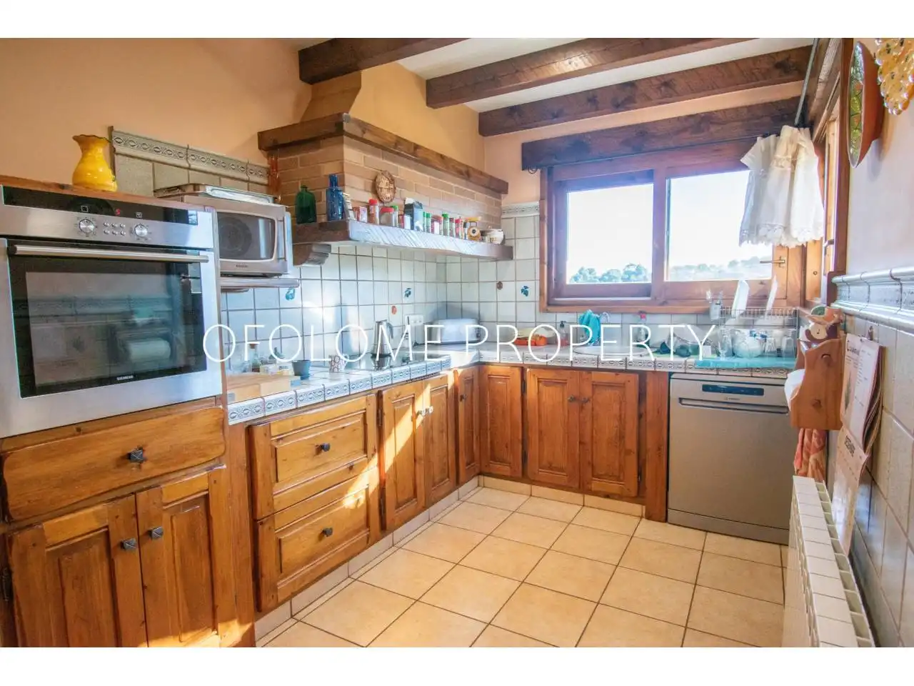 Cuina de Casa o xalet en venda en Sant Llorenç Savall amb Aire condicionat, Calefacció i Jardí privat