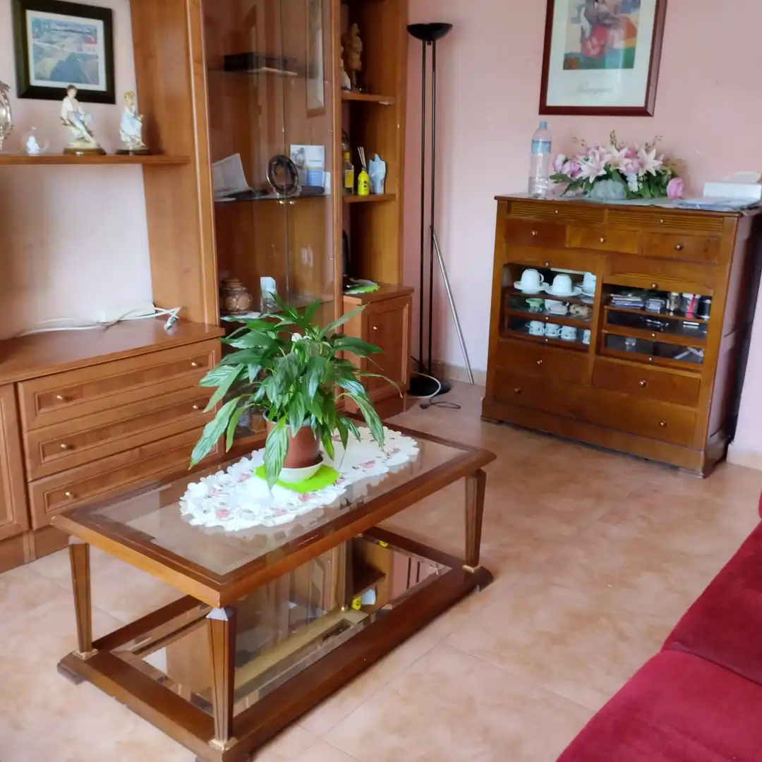 Living room of Flat for sale in  Logroño  with Furnished and Balcony