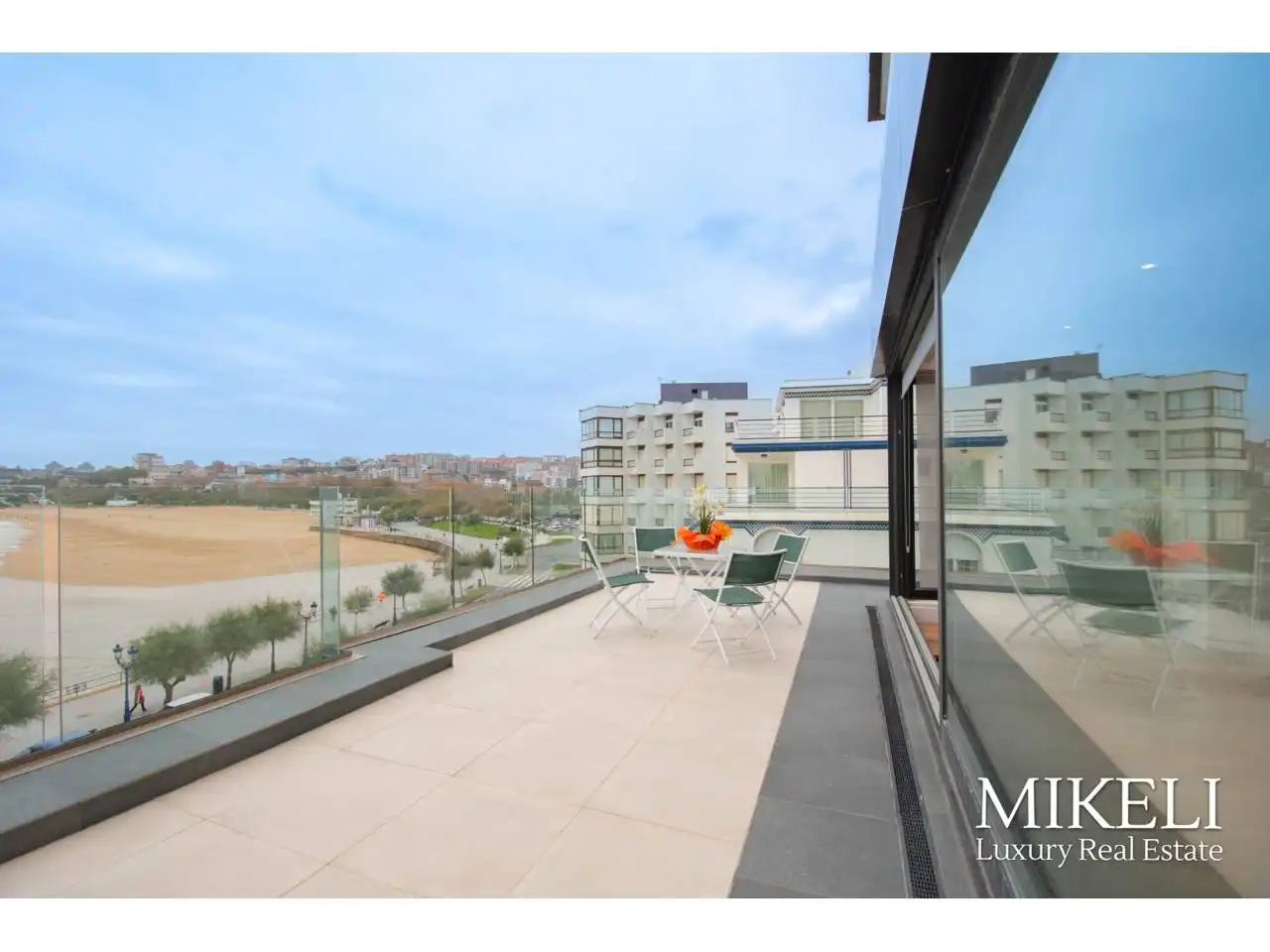 Terrasse von Wohnung zum Verkauf in Santander mit Heizung, Parkett und Terrasse