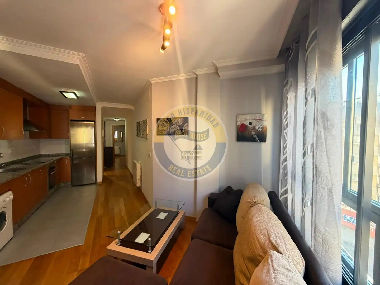 Sala de estar de Apartamento de alquiler en Vigo  con Calefacción y Amueblado