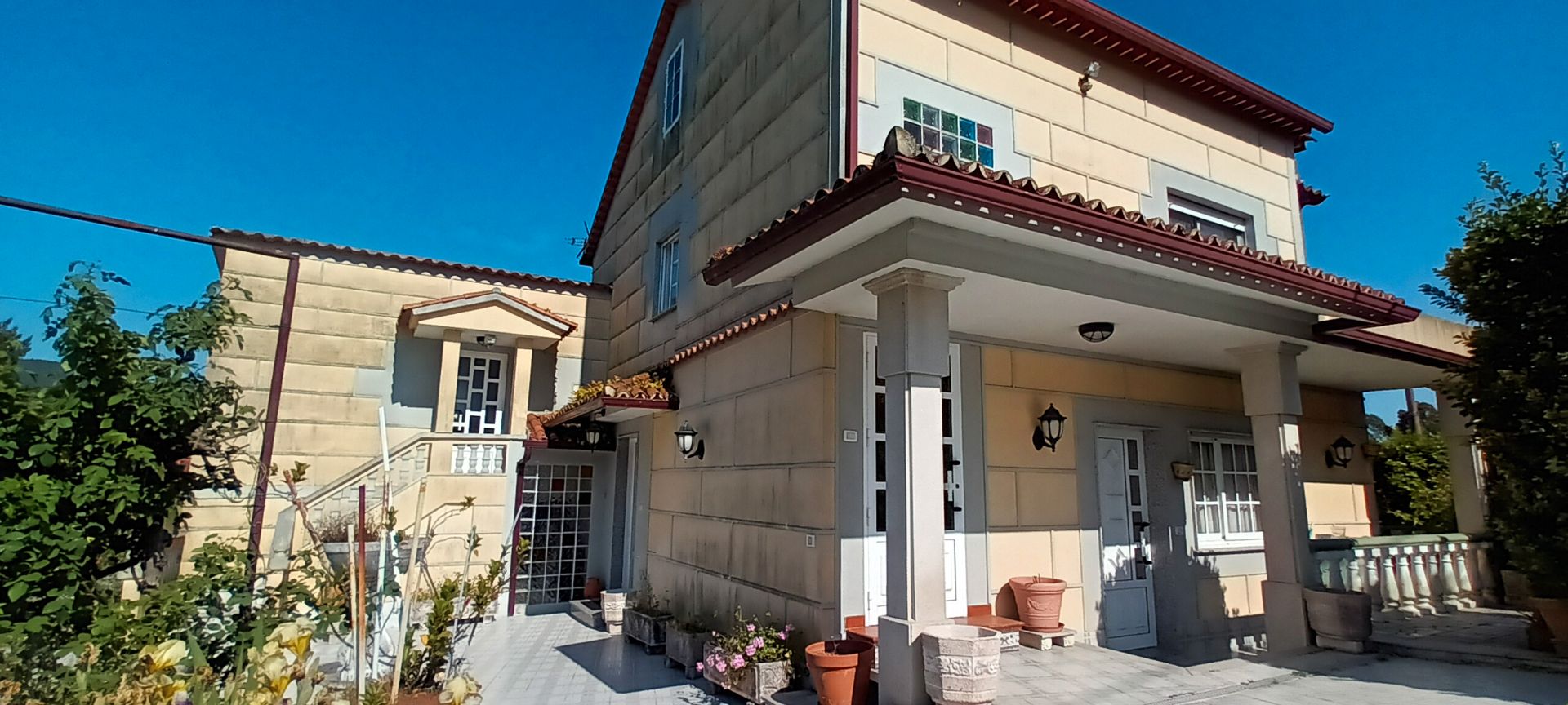 Exterior view of House or chalet for sale in Moaña  with Private garden, Terrace and Storage room