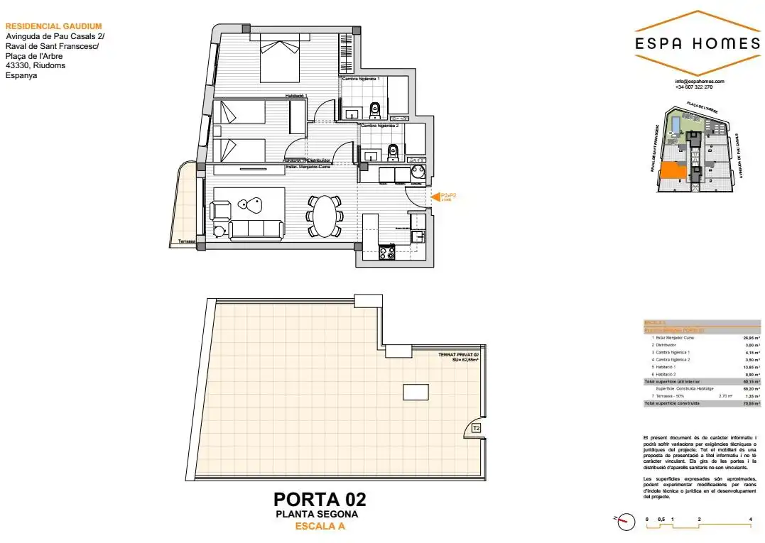 Piso en venta en PAU CASALS, Riudoms