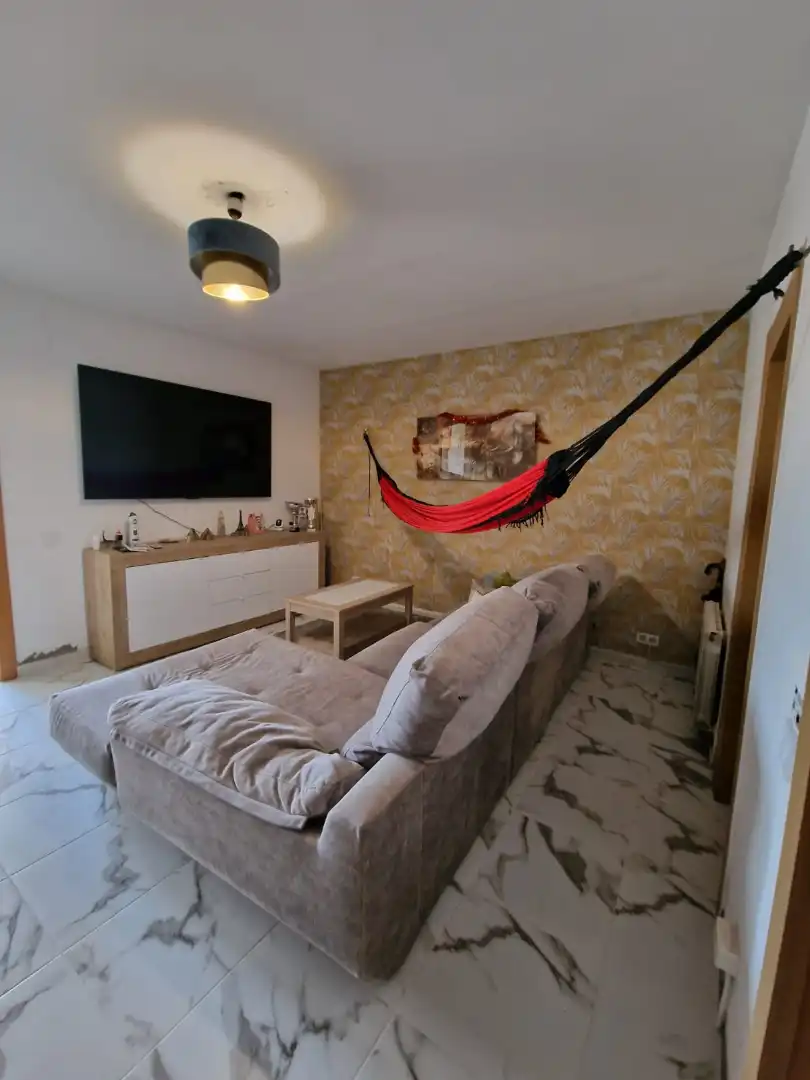 Sala de estar de Piso en venta en Badalona con Trastero, Horno y Balcón