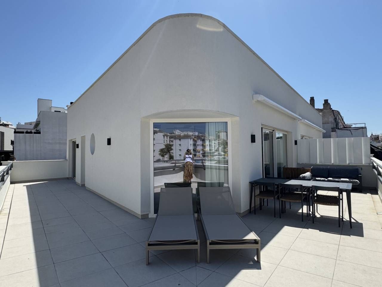 Terrace of Attic to rent in Sitges  with Air Conditioner, Heating and Terrace
