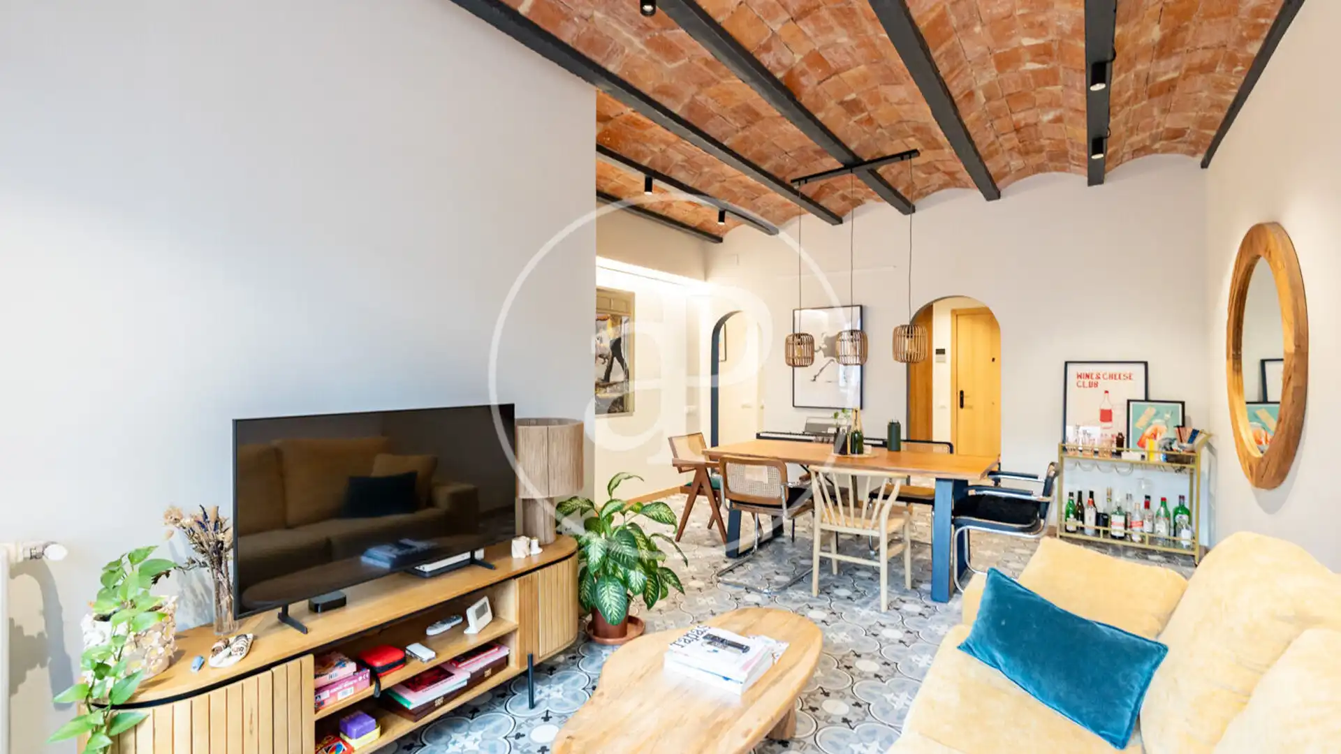 Living room of Flat for sale in  Barcelona Capital  with Heating