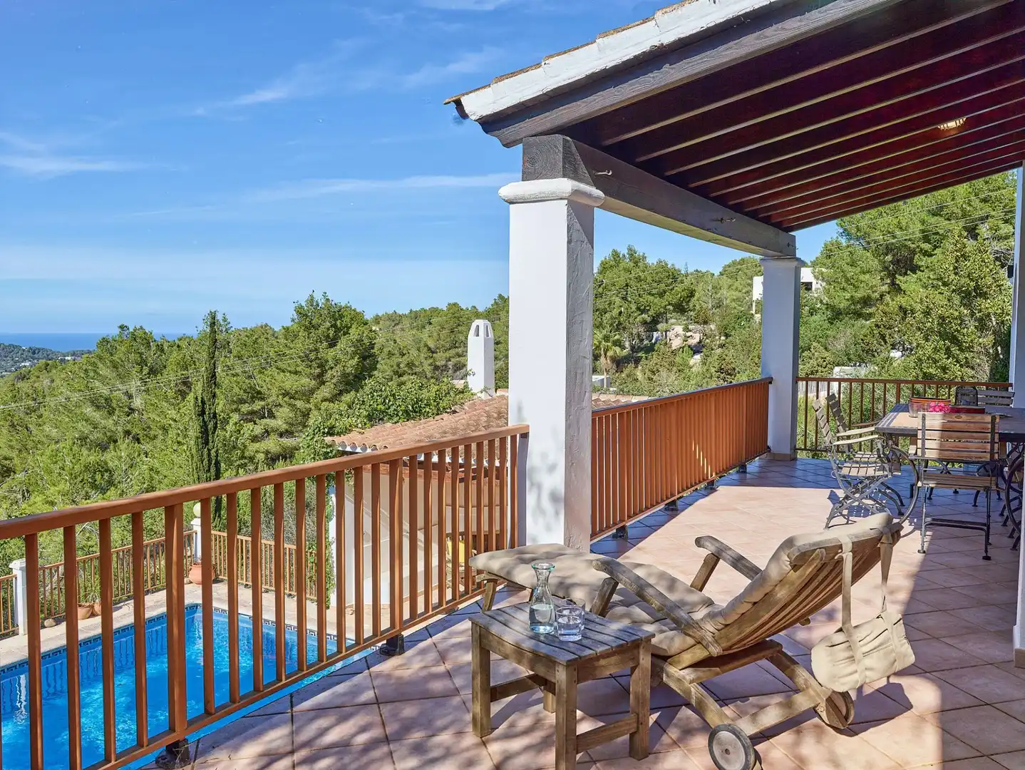 Terrace of Houses for sale in Sant Josep de sa Talaia  with Air Conditioner, Heating and Private garden