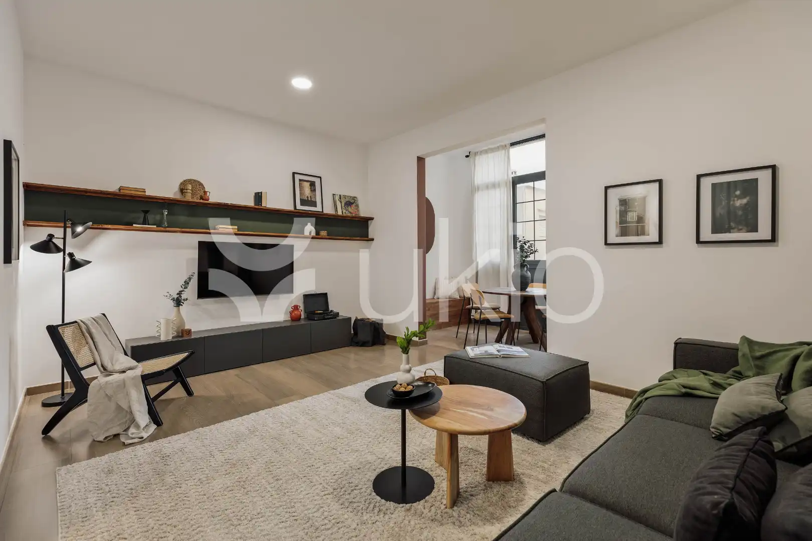 Living room of Apartments for rent in Barcelona  with Air Conditioner, Heating and Furnished
