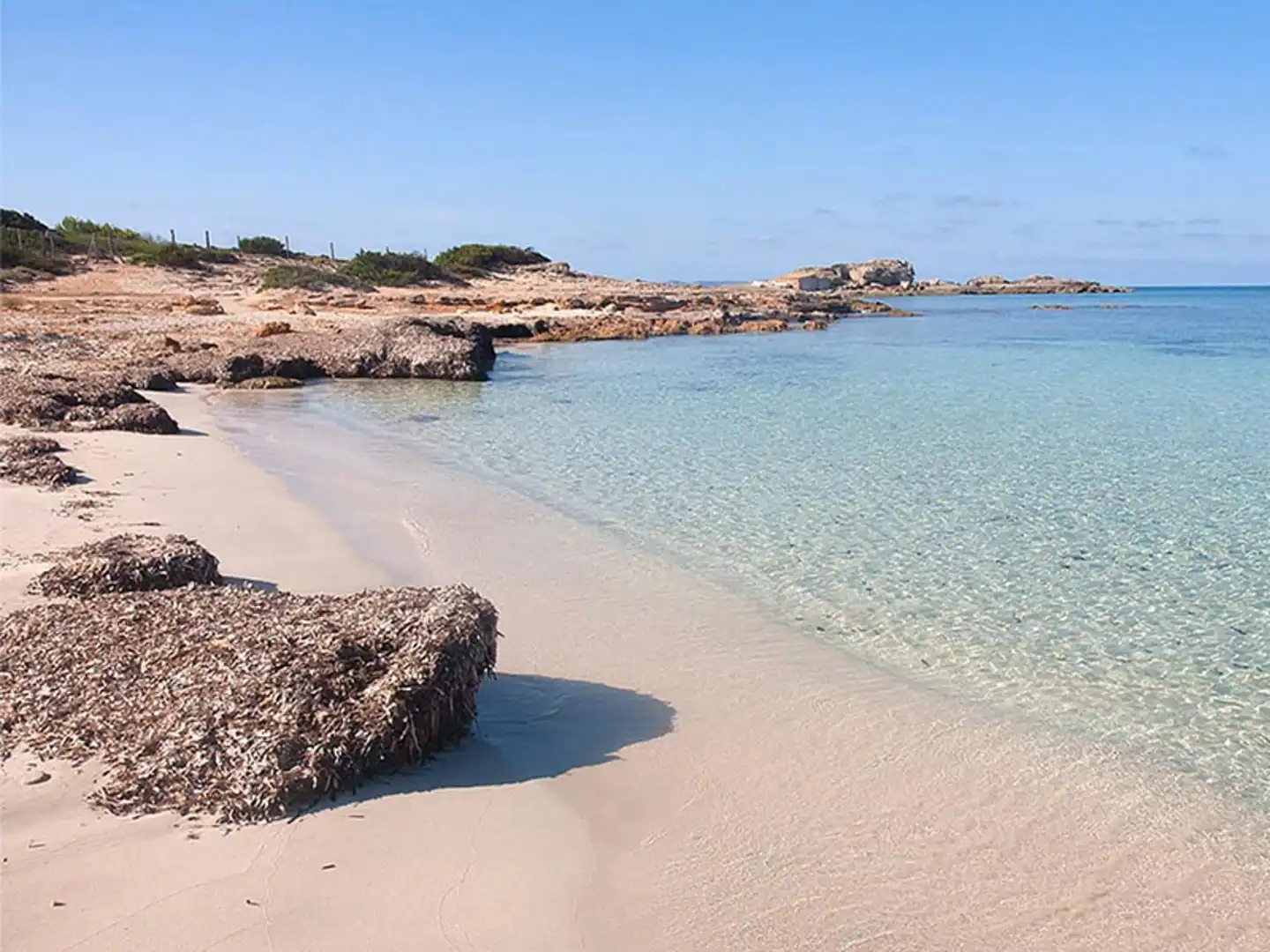 Vista exterior de Dúplex en venda en Ses Salines amb Aire condicionat, Calefacció i Jardí privat
