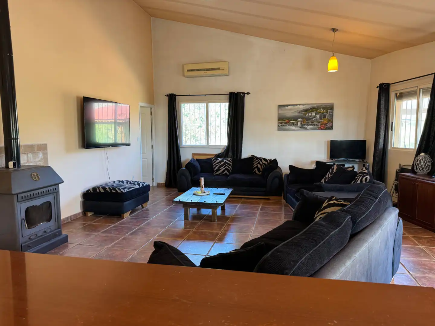 Living room of Houses for sale in Caravaca de la Cruz  with Air Conditioner, Private garden and Terrace