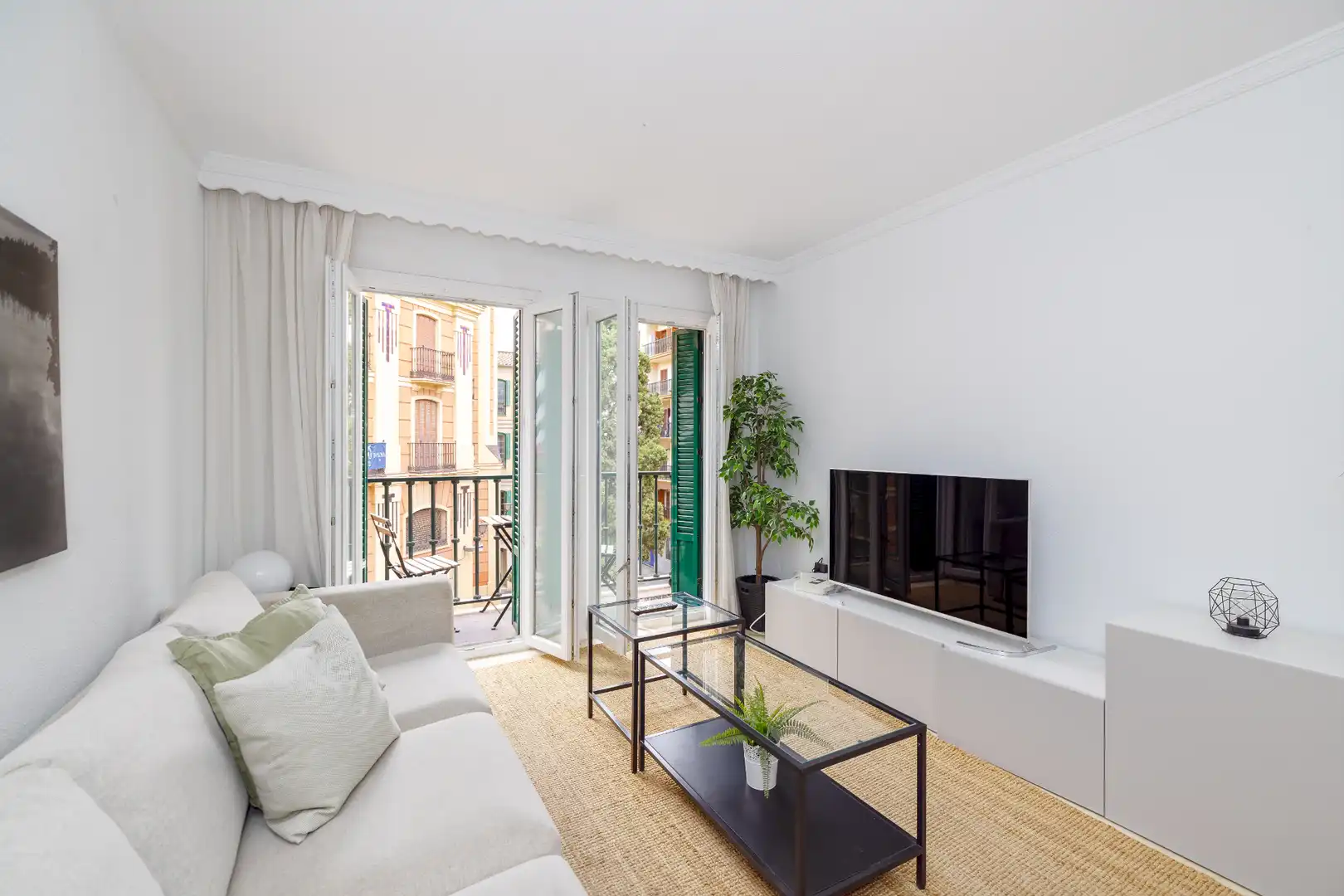 Sala de estar de Piso en venta en Málaga con Aire acondicionado, Amueblado y Balcón