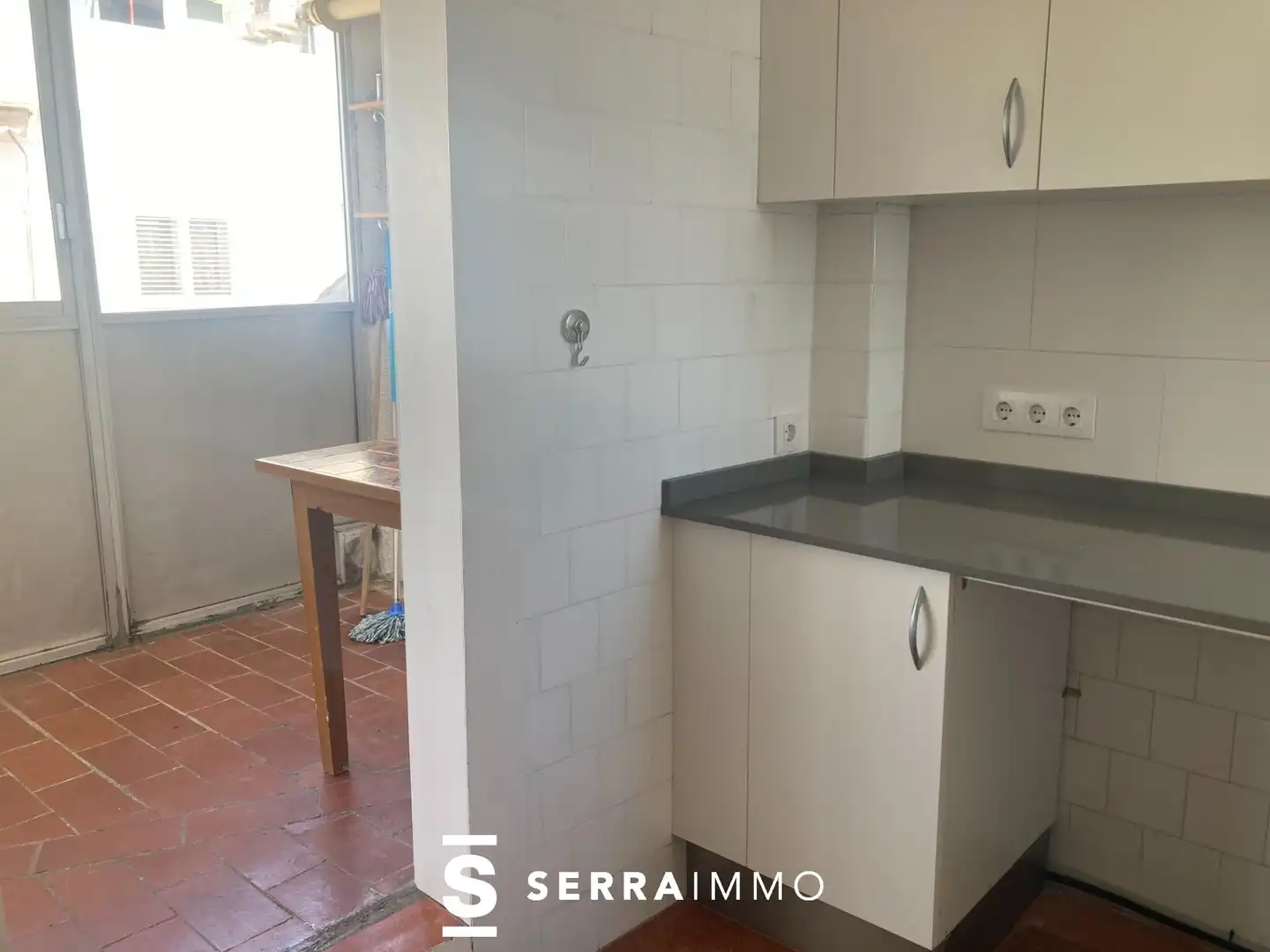Kitchen of Attic for rent in Sitges  with Heating