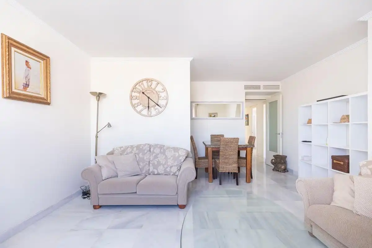 Sala d'estar de Àtic en venda en Roquetas de Mar amb Aire condicionat, Jardí privat i Terrassa