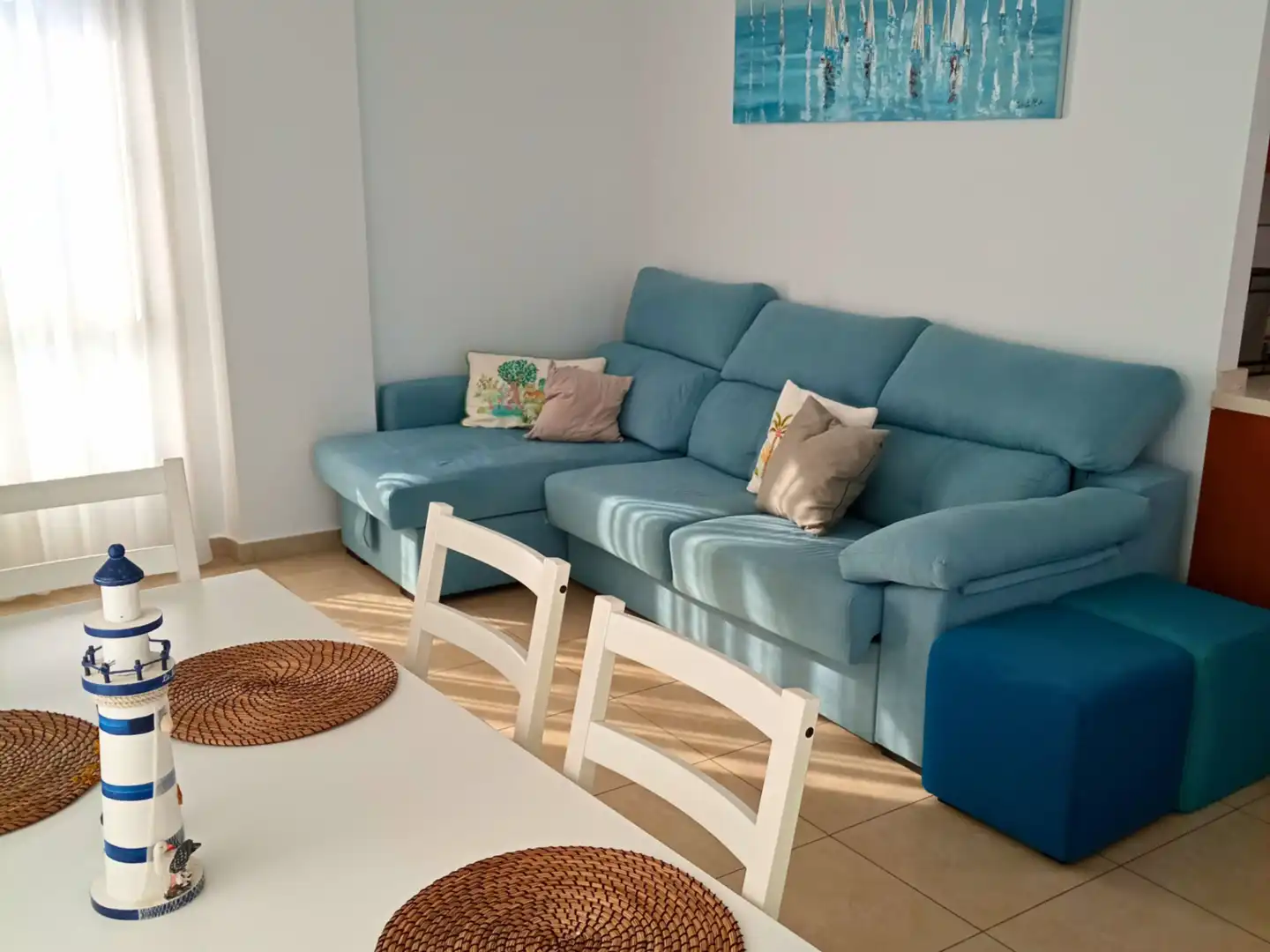 Sala de estar de Piso en venta en La Manga del Mar Menor con Aire acondicionado, Amueblado y Horno