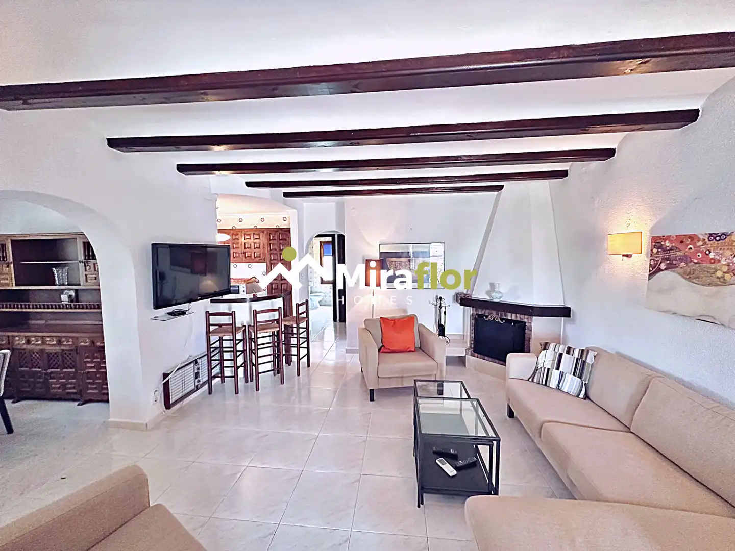 Sala de estar de Casa o chalet en venta en Els Poblets con Aire acondicionado, Jardín privado y Terraza