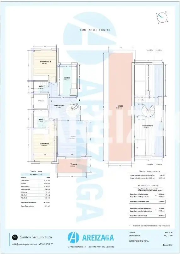 Wohnung zum Verkauf in Arturo Campion Kalea, Ibaeta