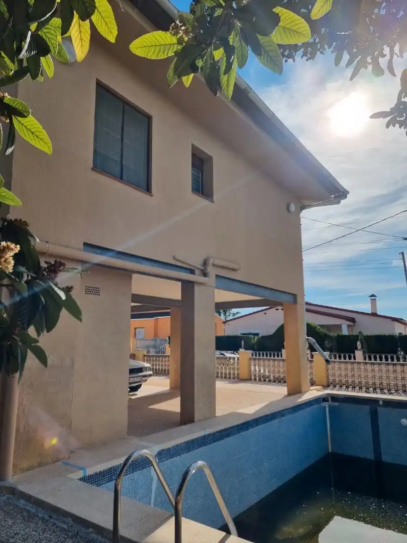 Vista exterior de Casa o xalet en venda en Sant Jaume dels Domenys amb Calefacció, Jardí privat i Traster