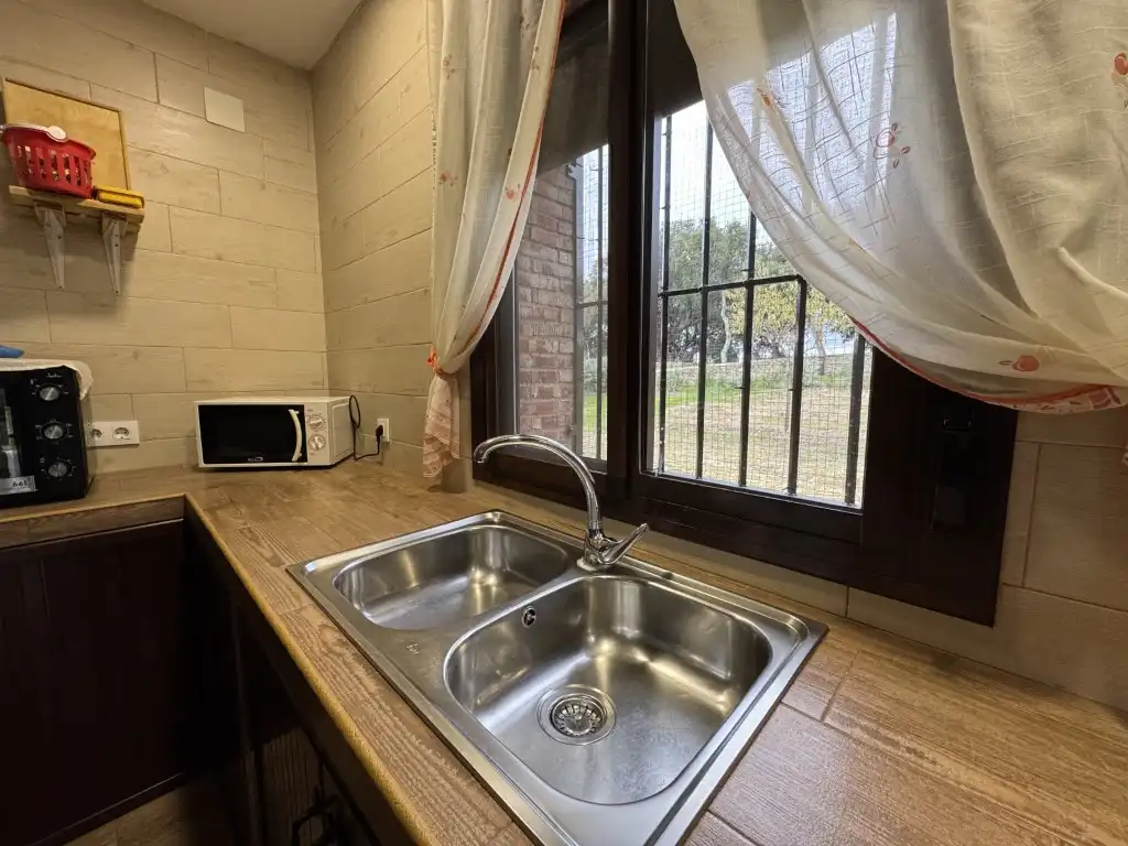 Cocina de Finca rústica en venta en San Vicente de Alcántara con Aire acondicionado y Piscina