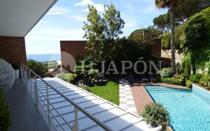 Jardí de Casa o xalet en venda en Teià amb Aire condicionat, Terrassa i Piscina