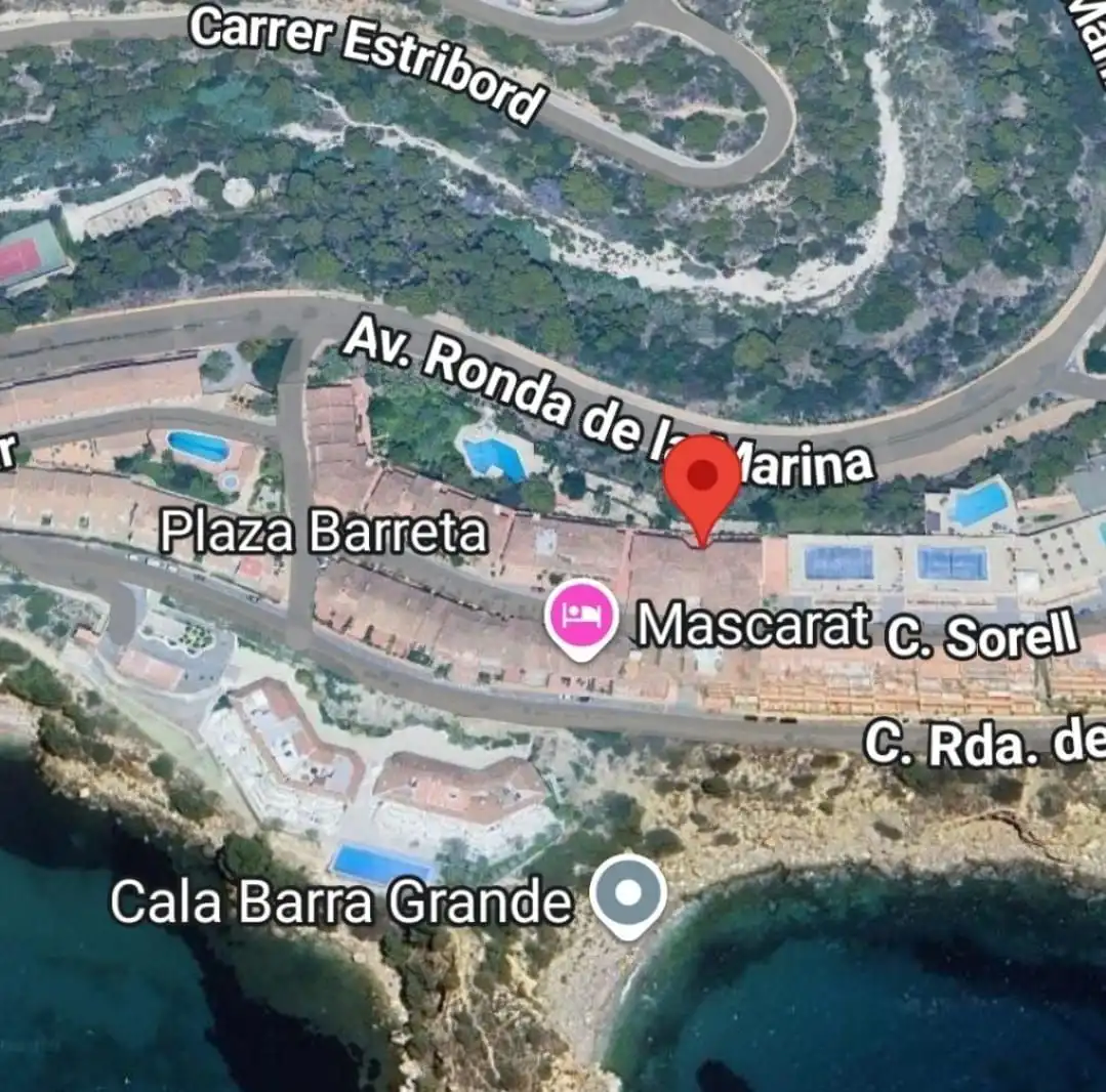 Vista exterior de Garatge en venda en Altea