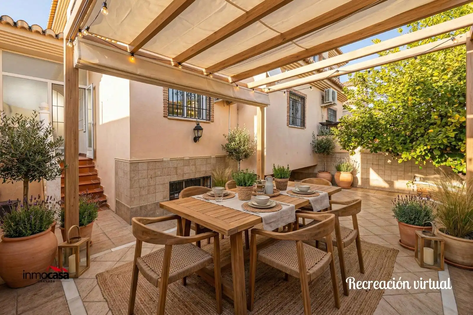 Terraza de Casa adosada en venta en Ogíjares con Calefacción, Amueblado y Balcón