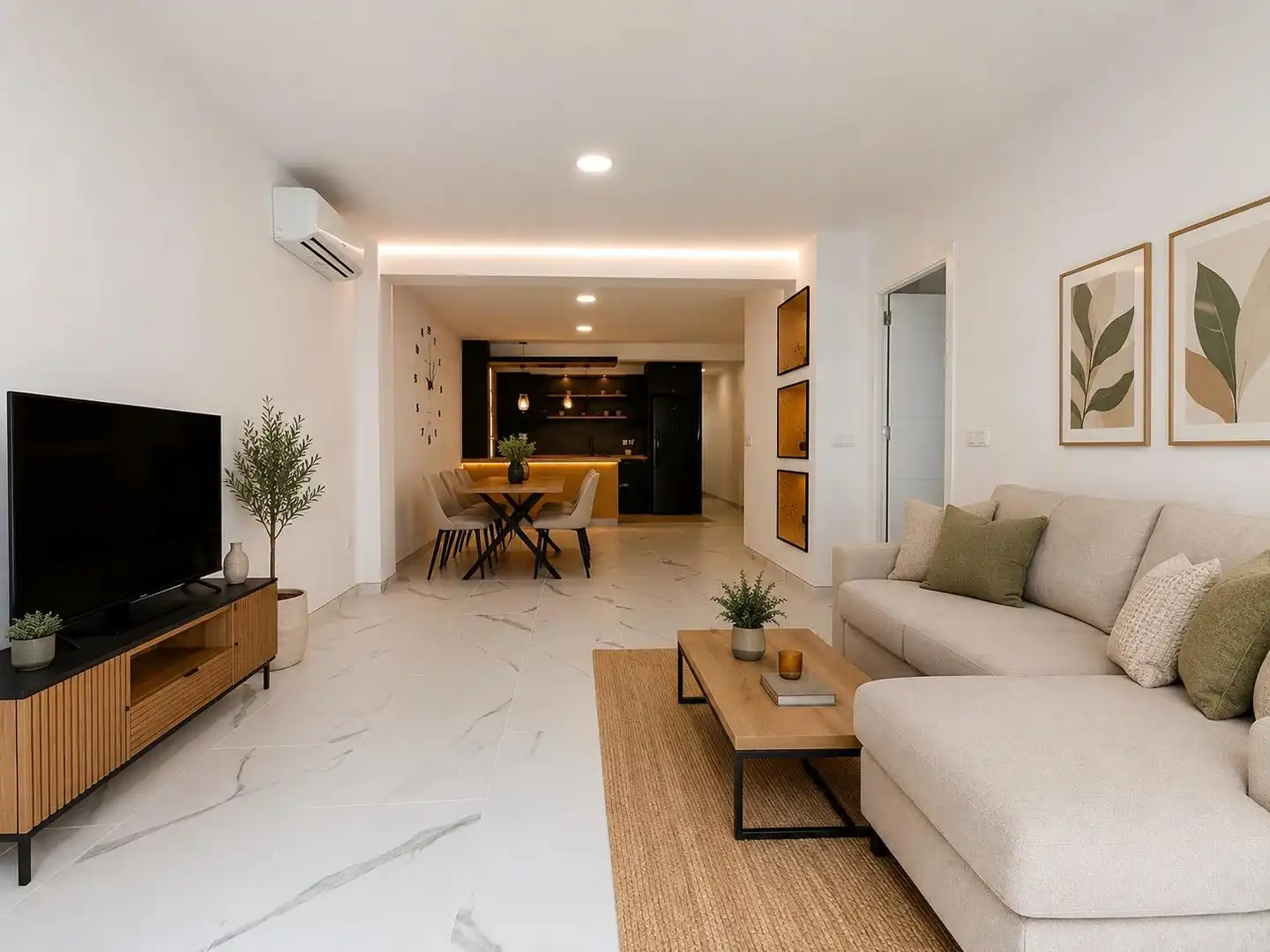 Sala d'estar de Pis en venda en Silla amb Aire condicionat, Calefacció i Terrassa