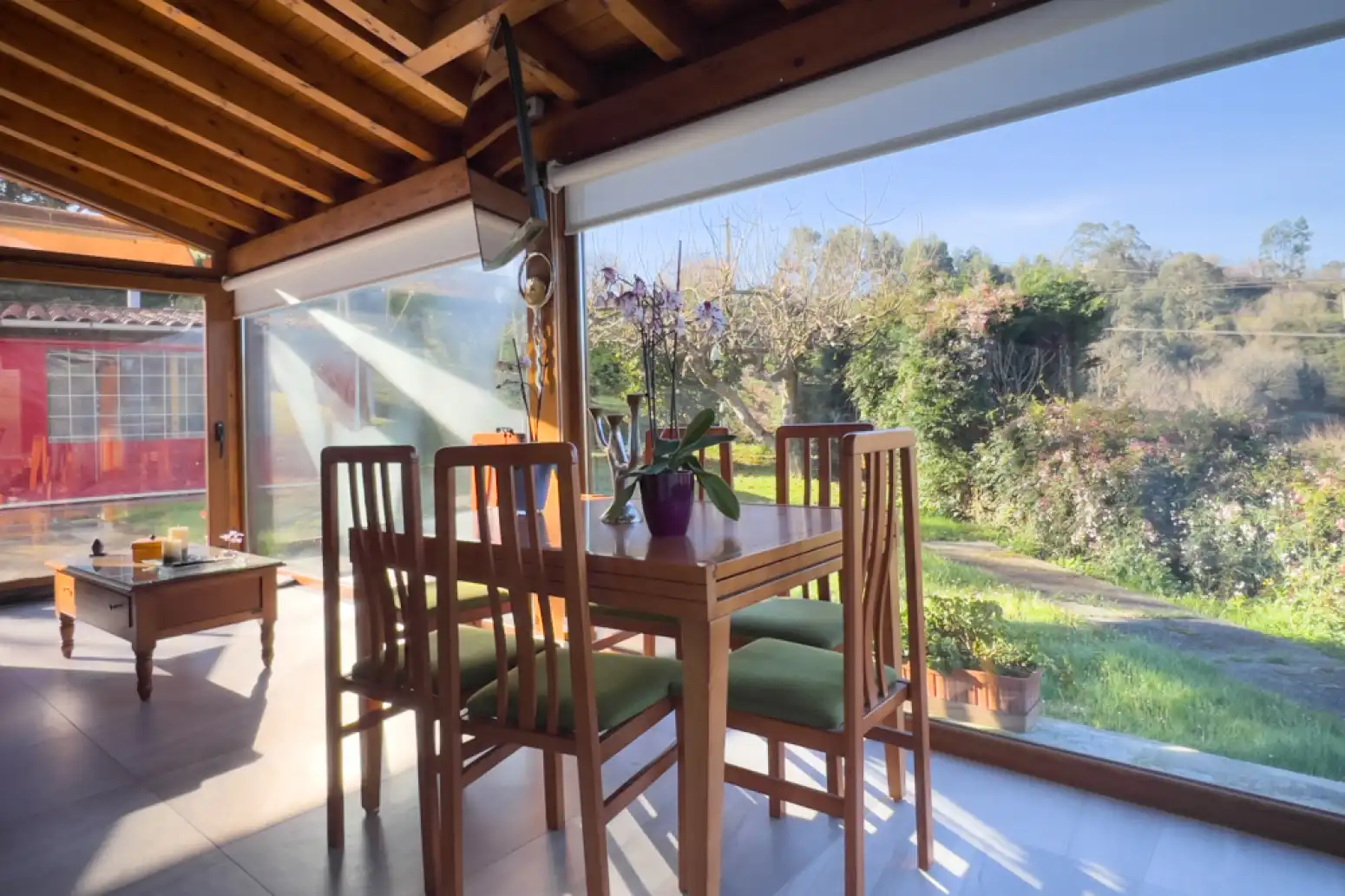 Dining room of Houses for sale in Cartes  with Heating, Parquet flooring and Terrace