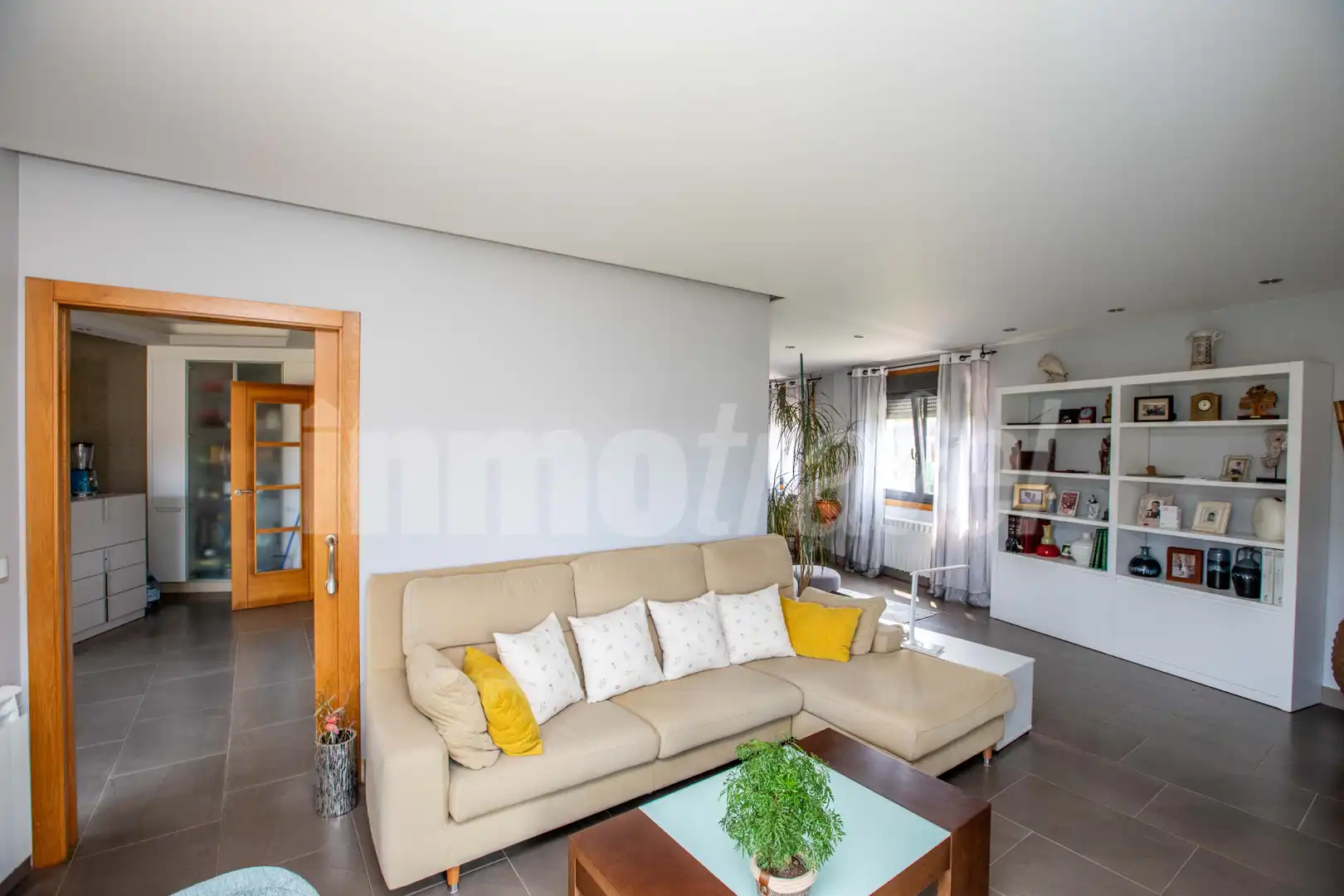 Sala de estar de Casa o chalet en venta en Sanxenxo con Calefacción, Jardín privado y Parquet