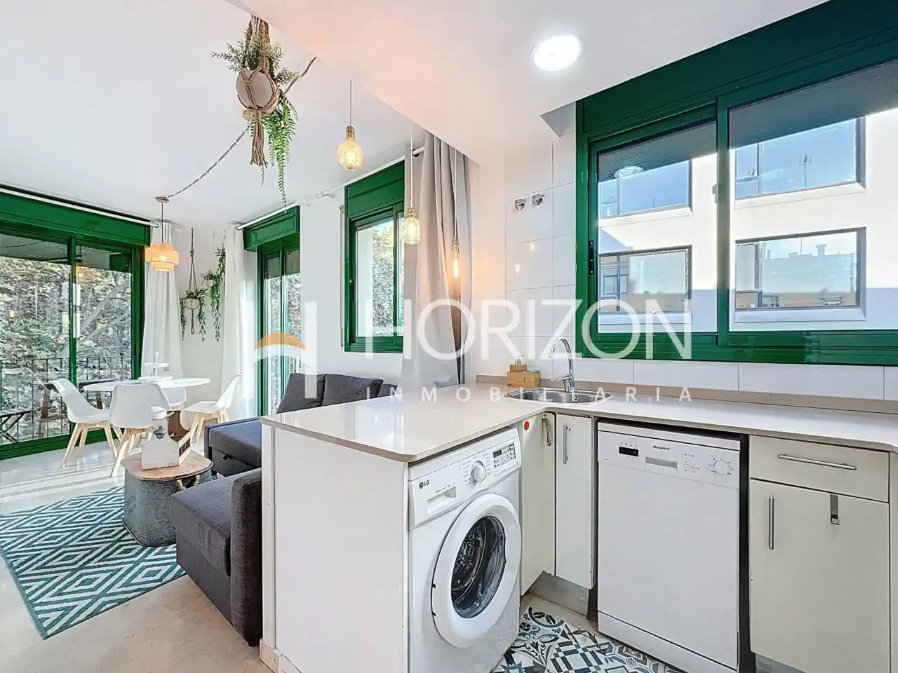 Küche von Wohnung zum Verkauf in Barcelona mit Klimaanlage, Heizung und Möbliert