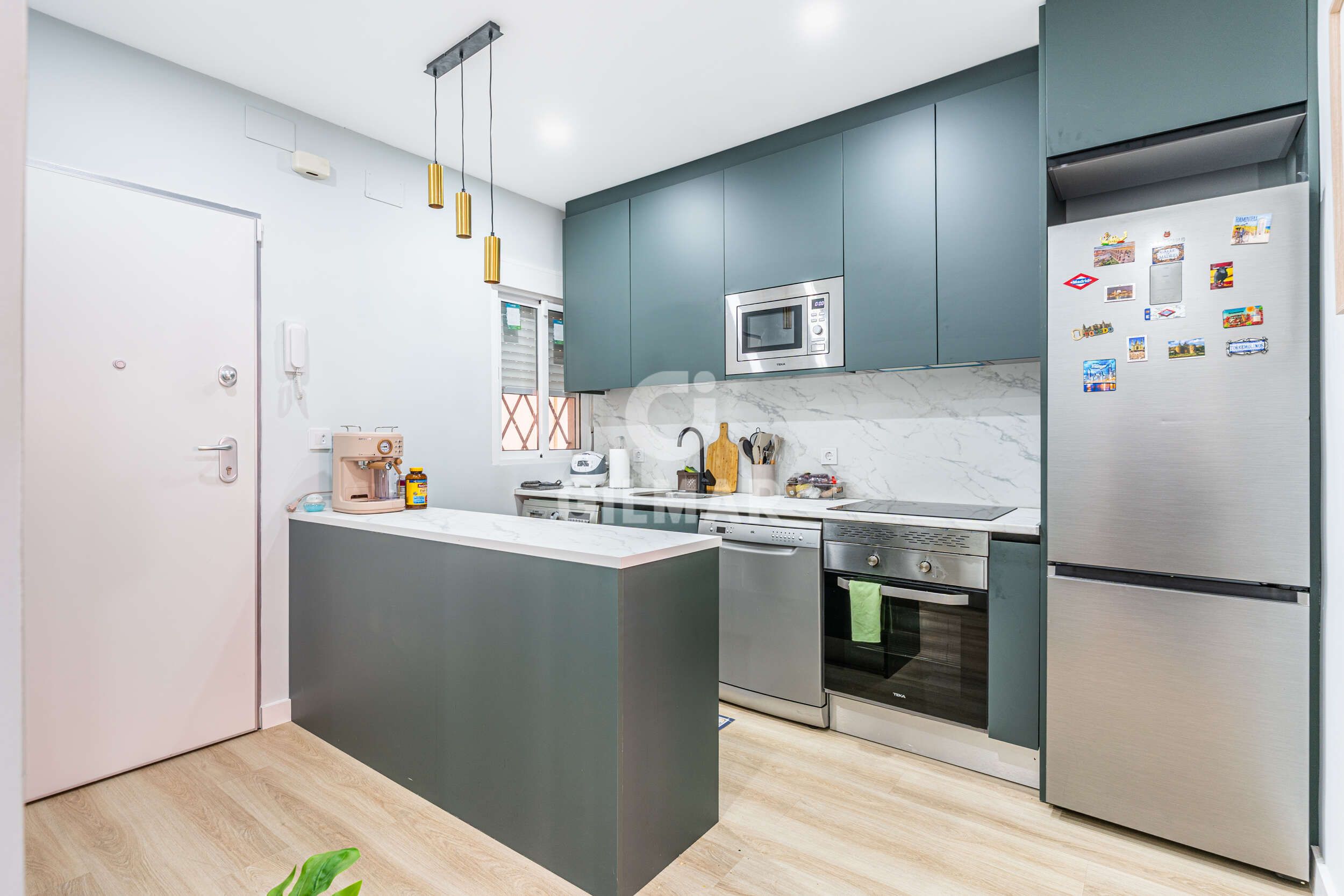 Kitchen of Flat for sale in  Madrid Capital  with Heating