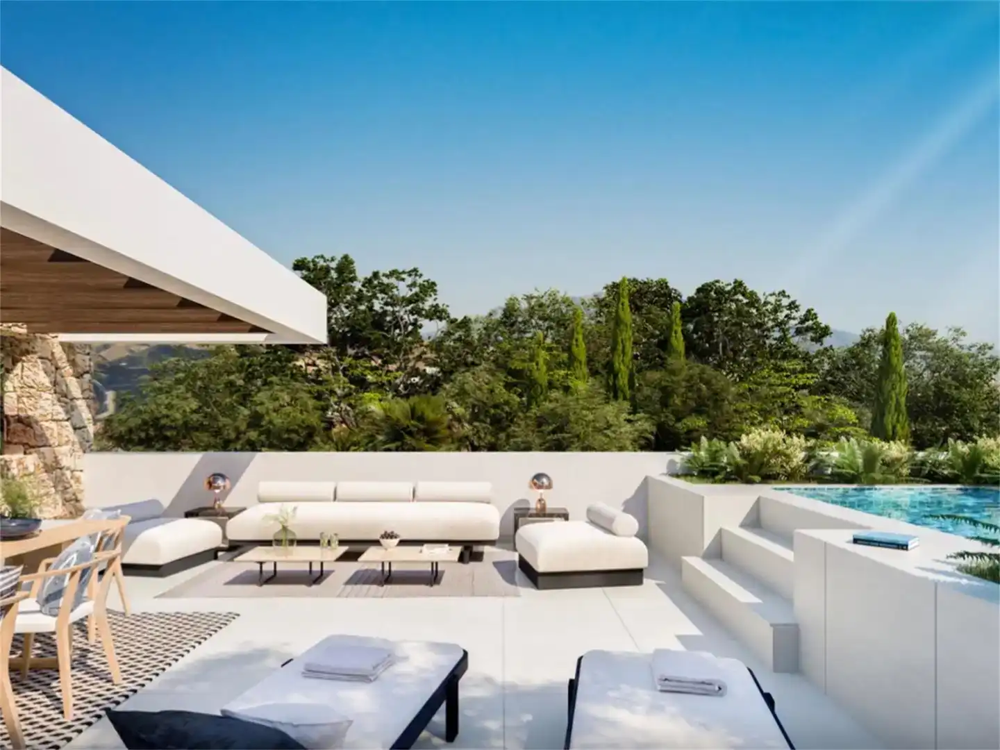 Terrace of Houses for sale in Marbella  with Air Conditioner, Swimming Pool and Balcony