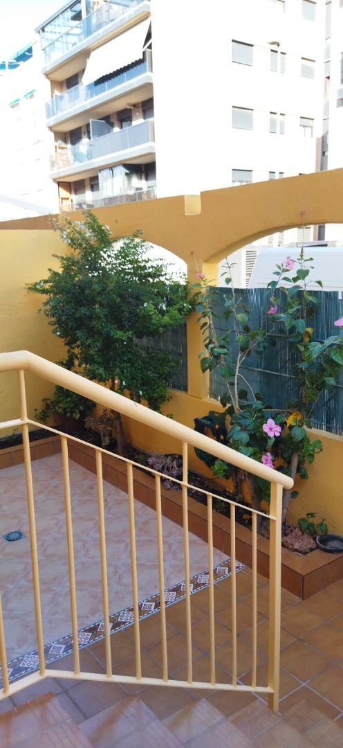 Balcony of Single-family semi-detached to rent in Roquetas de Mar  with Air Conditioner, Terrace and Furnished