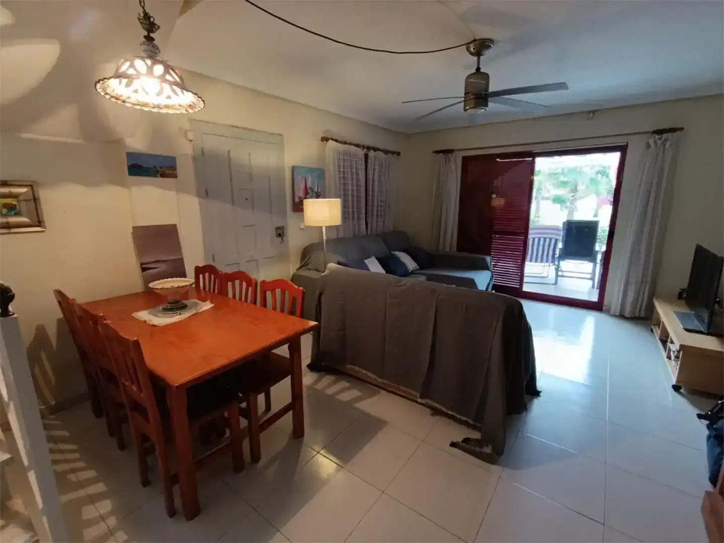 Wohnzimmer von Maisonette zur Miete in Mazarrón mit Privatgarten, Schwimmbad und Möbliert