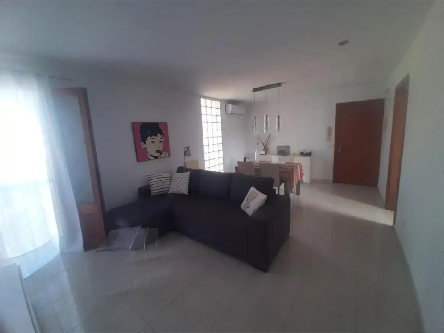 Wohnzimmer von Wohnung zur Miete in Santa Margalida mit Klimaanlage und Balkon