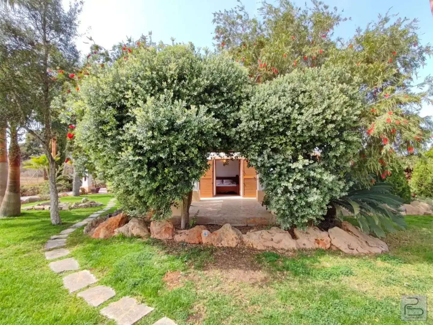 Jardín de Casa o chalet en venta en Sant Joan de Labritja con Aire acondicionado y Piscina