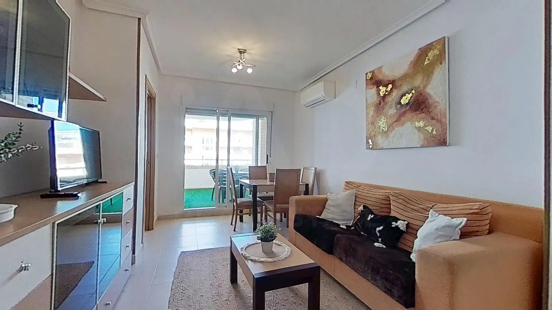 Living room of Flat for sale in Oropesa del Mar / Orpesa  with Air Conditioner, Terrace and Swimming Pool