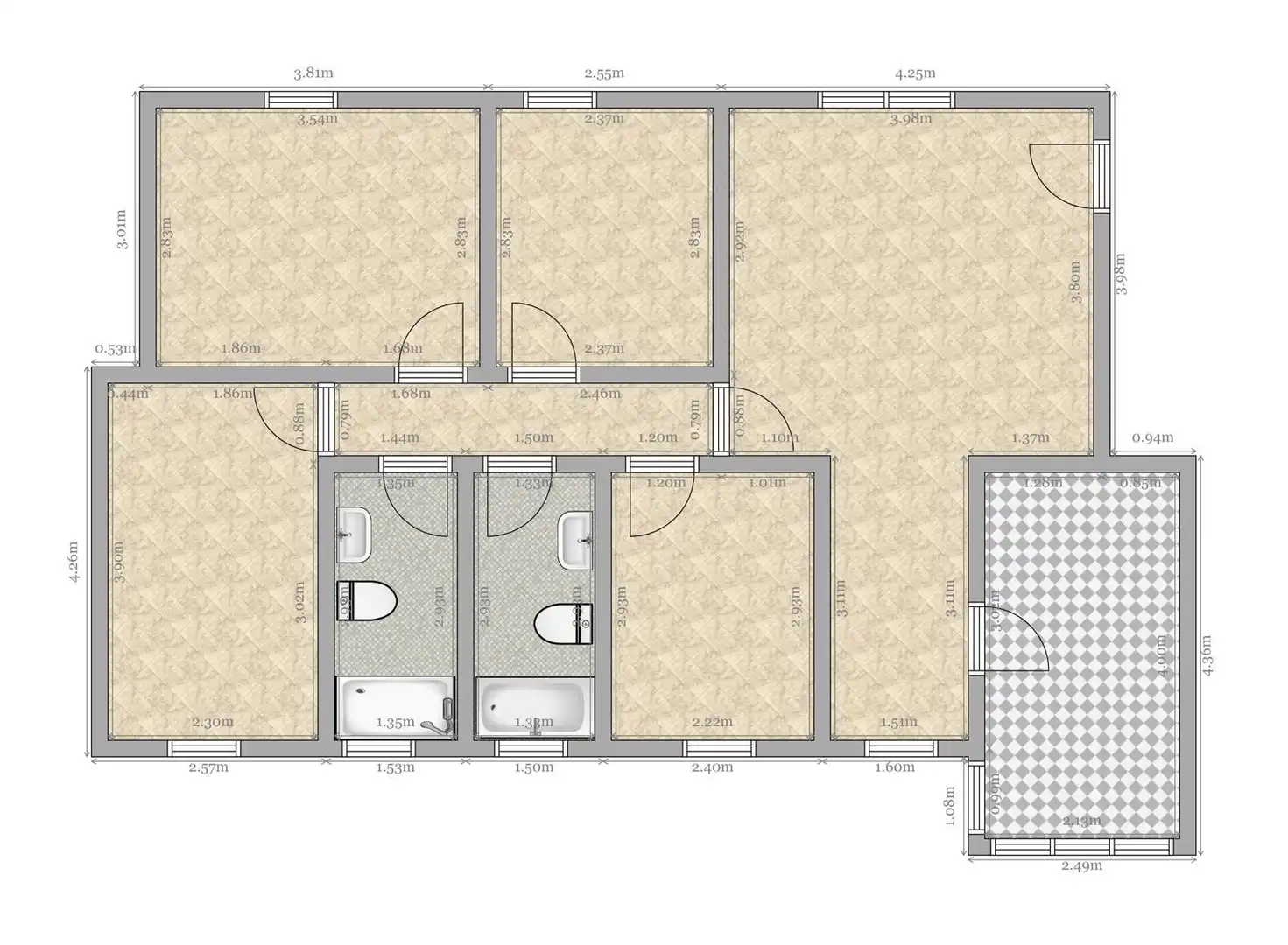 Flat for sale in Sevilla  with Air Conditioner