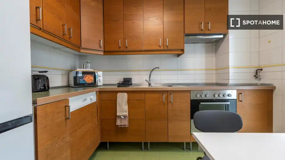 Kitchen of Flat for rent in Madrid  with Air Conditioner, Heating and Furnished