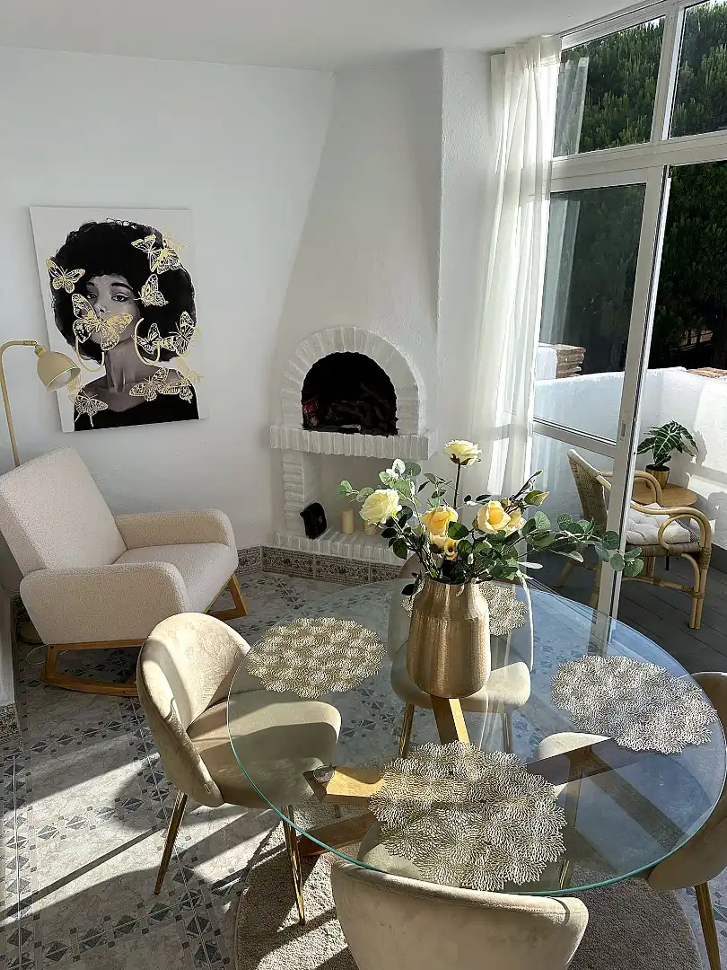 Living room of Attic for sale in Mijas  with Air Conditioner, Terrace and Furnished