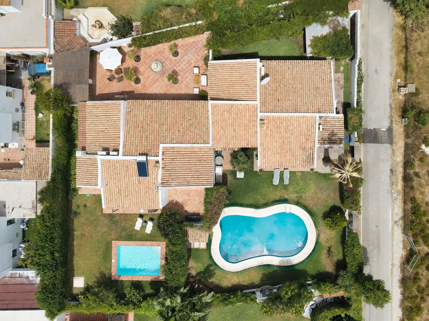 Jardín de Casa o chalet en venta en Estepona con Aire acondicionado, Jardín privado y Terraza