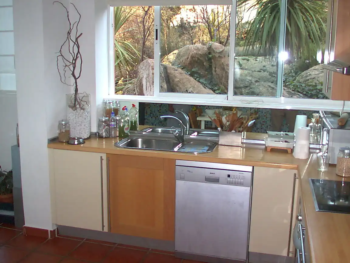Cuina de Casa o xalet de lloguer en Torrelodones amb Calefacció, Jardí privat i Terrassa