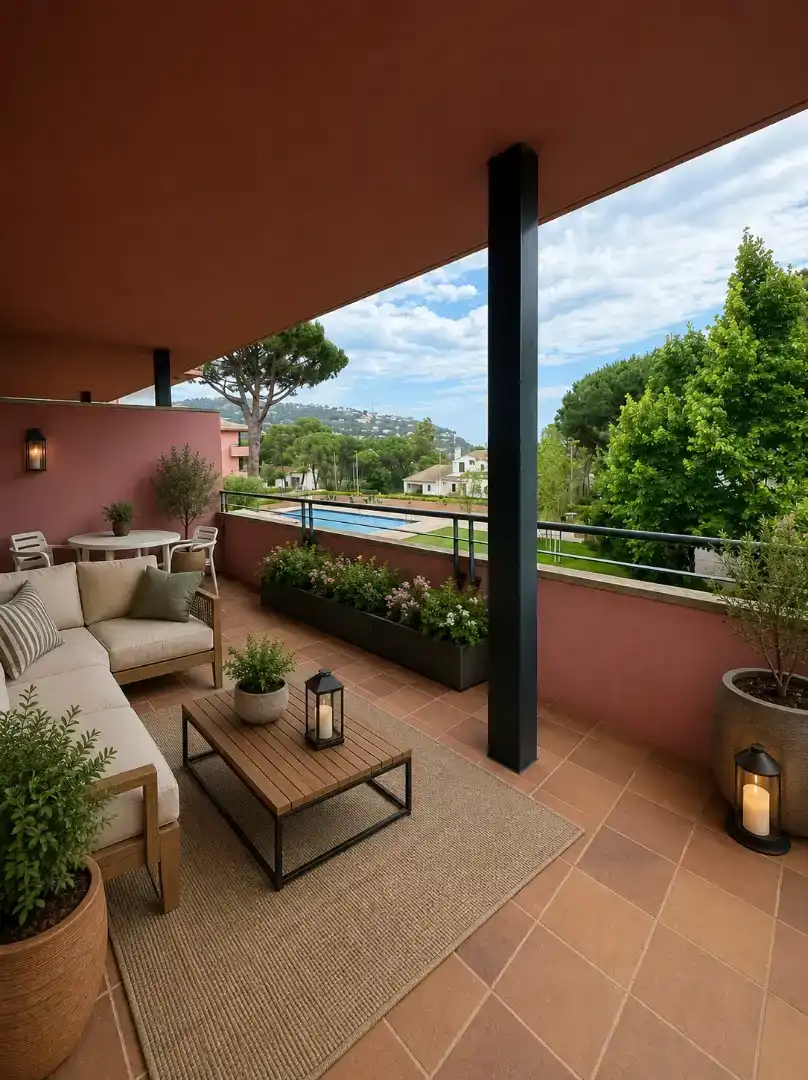 Terrasse von Wohnung zur Miete in Palafrugell