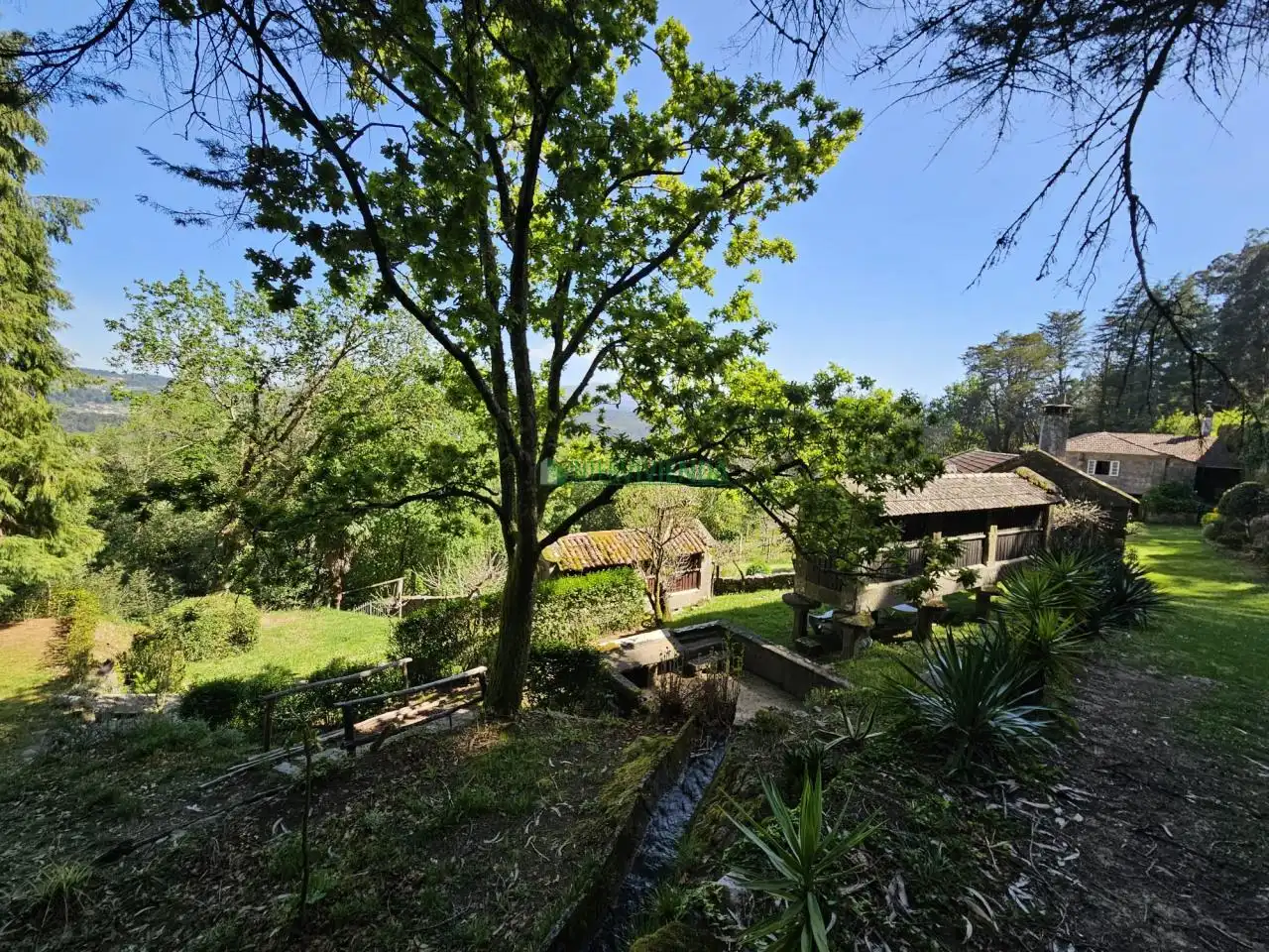 Jardín de Finca rústica en venta en A Cañiza   con Calefacción, Jardín privado y Terraza