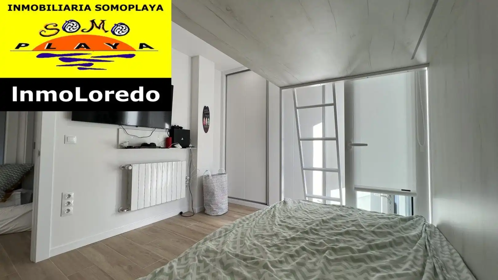 Schlafzimmer von Wohnung zum Verkauf in Ribamontán al Mar mit Heizung, Privatgarten und Abstellraum